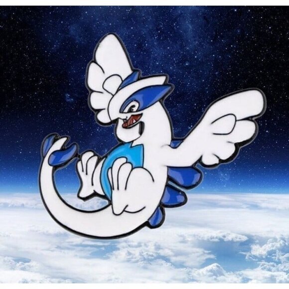 Lugia's Charm: Adorable Legendary Pokemon Enamel Pin - Picture 2 of 5